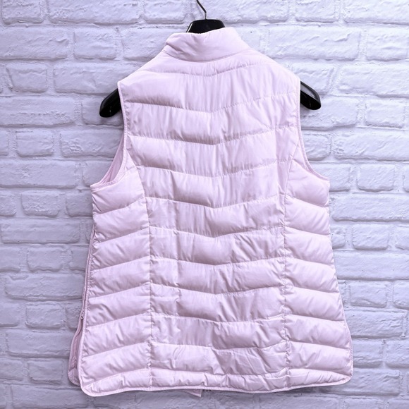 J. Jill Pink Plus Size 1X Down Fill Insulated Quilted Puffer Vest Pockets Womens - Picture 10 of 12